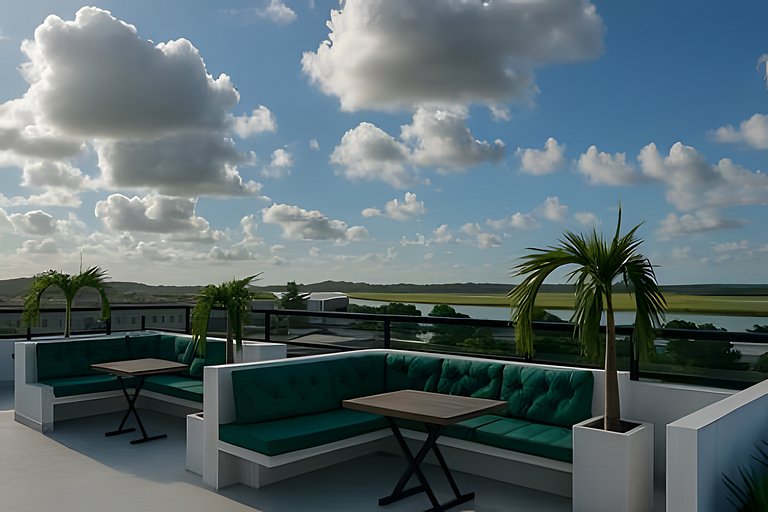 Flat no centro - Rooftop exclusivo