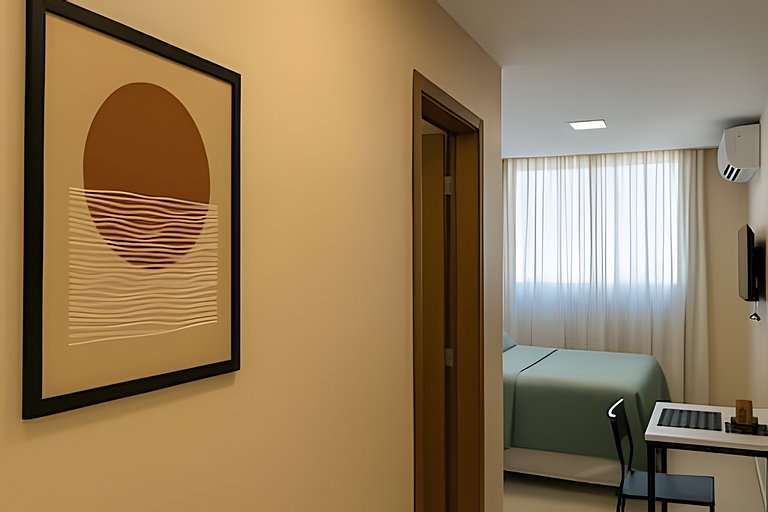 Flat no centro - Rooftop exclusivo