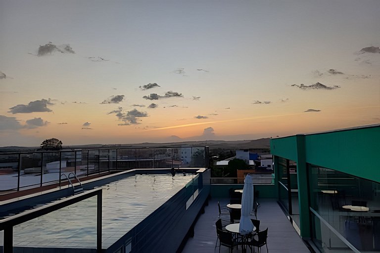 Flat no centro - Rooftop exclusivo