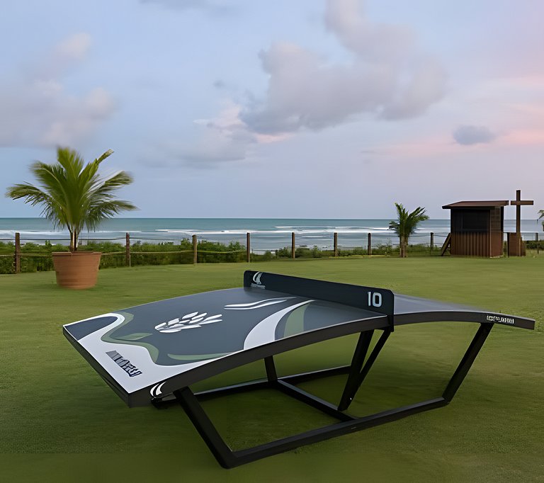 Luxuoso apto resort pé na areia