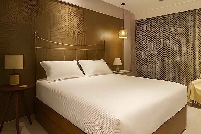 Luxuoso apto resort pé na areia