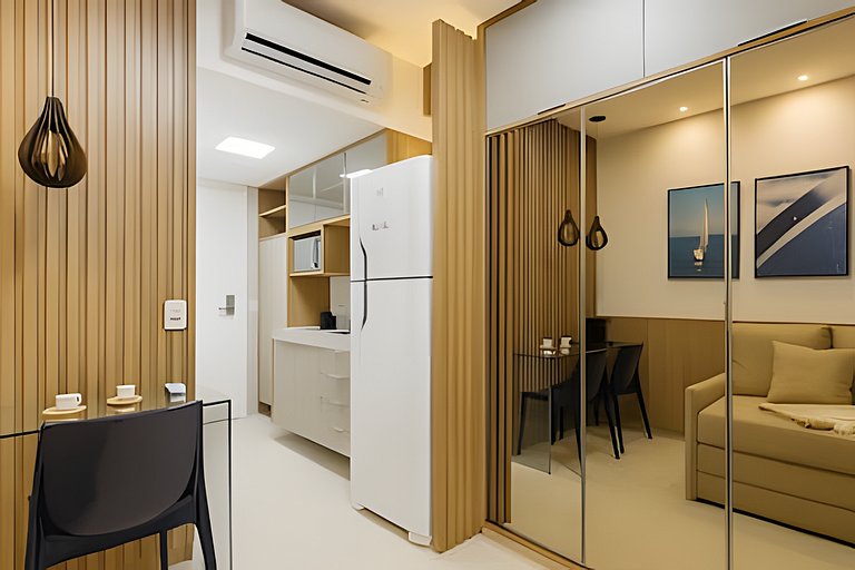 Apto moderno com rooftop piscina em Maracaípe