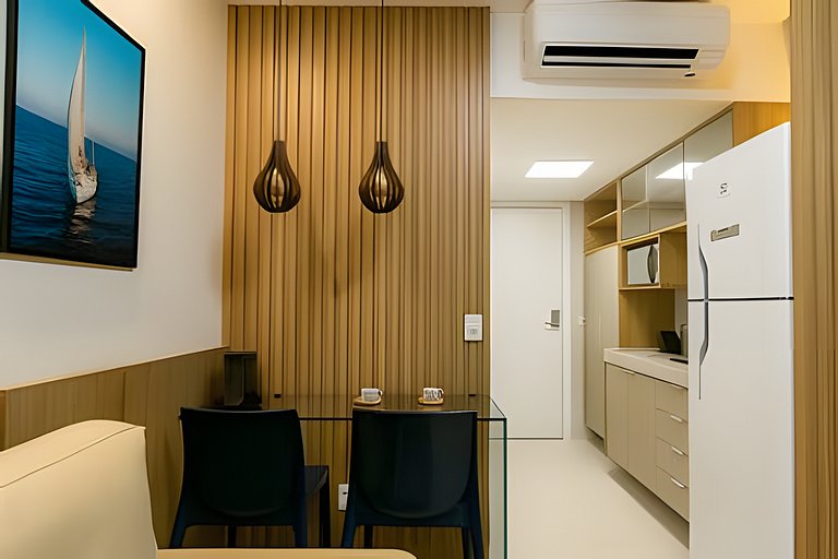 Apto moderno com rooftop piscina em Maracaípe