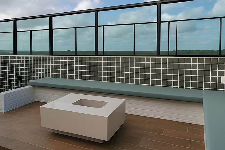 Apto moderno com rooftop piscina em Maracaípe