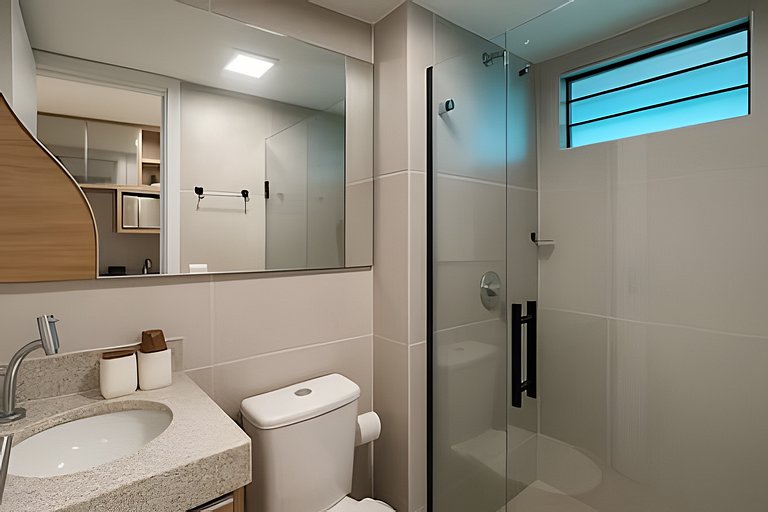 Apto moderno com rooftop piscina em Maracaípe