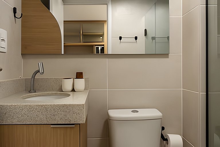 Apto moderno com rooftop piscina em Maracaípe