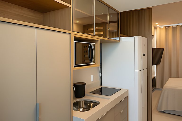 Apto moderno com rooftop piscina em Maracaípe