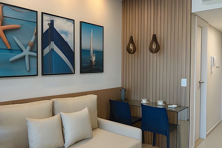 Apto moderno com rooftop piscina em Maracaípe