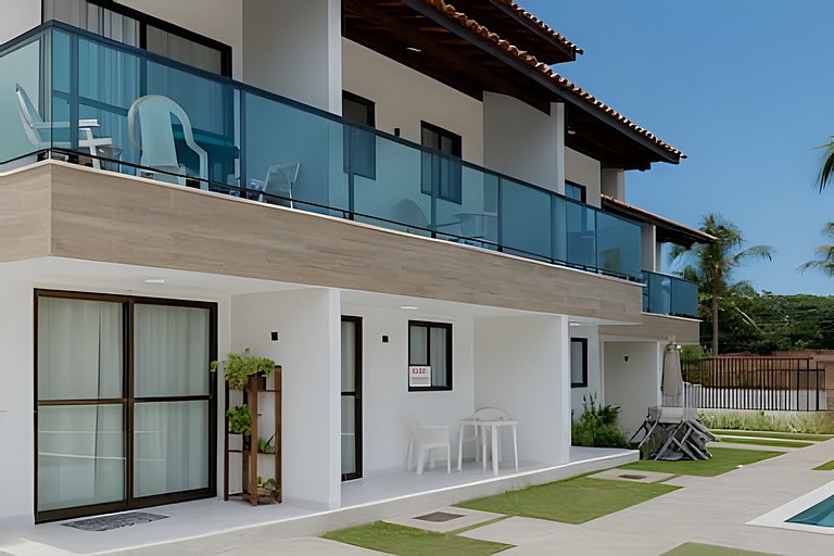 Duplex 3 quartos no centro e 100 metros da praia