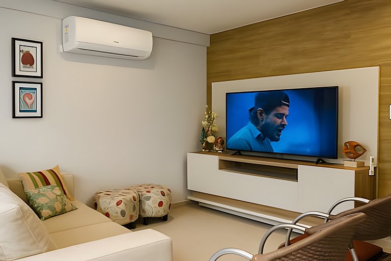 Duplex 3 quartos no centro e 100 metros da praia