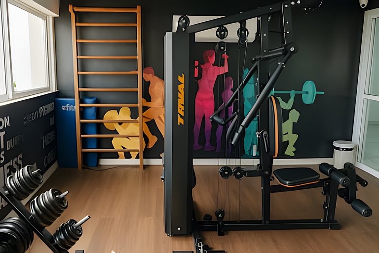 Apto 1 quarto no centro Piscina Gym e Coworking