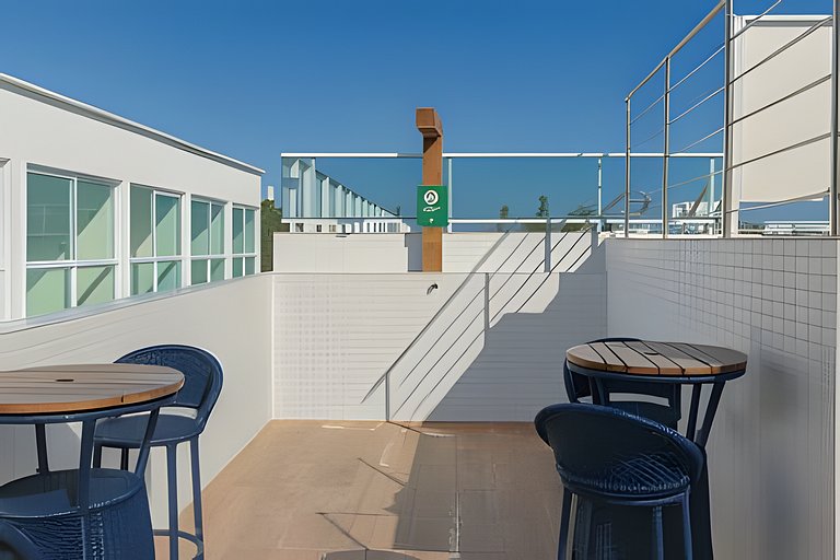 Apto 1 quarto no centro Piscina Gym e Coworking