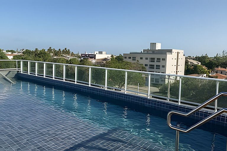 Apto 1 quarto no centro Piscina Gym e Coworking