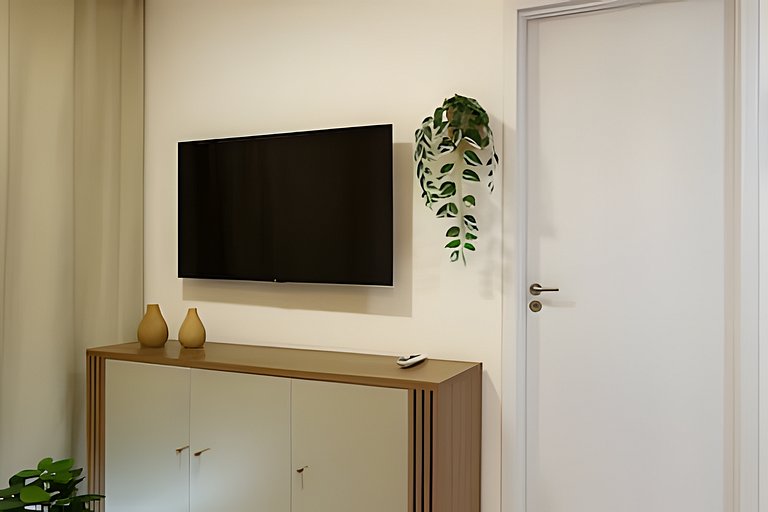 Apto 1 quarto no centro Piscina Gym e Coworking