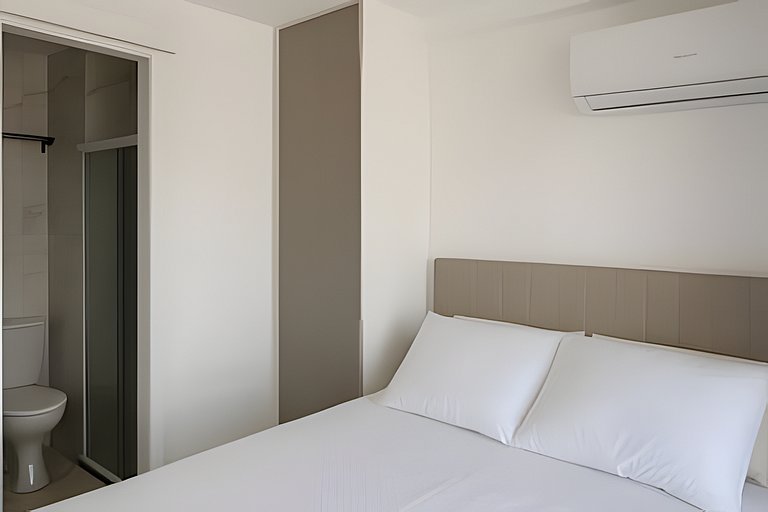 Centro 1 Quarto com Piscina, Gym e Coworking