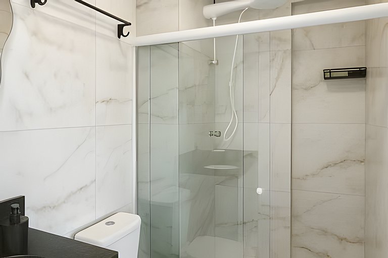 Centro 1 Quarto com Piscina, Gym e Coworking