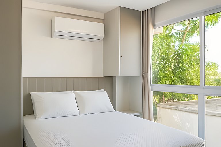 Centro 1 Quarto com Piscina, Gym e Coworking