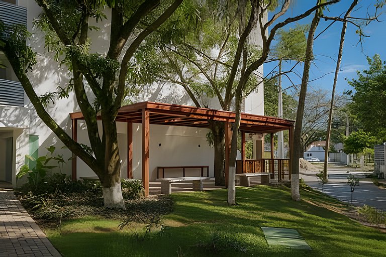 Centro 1 Quarto com Piscina, Gym e Coworking