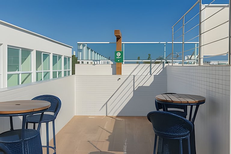 Centro 1 Quarto com Piscina, Gym e Coworking