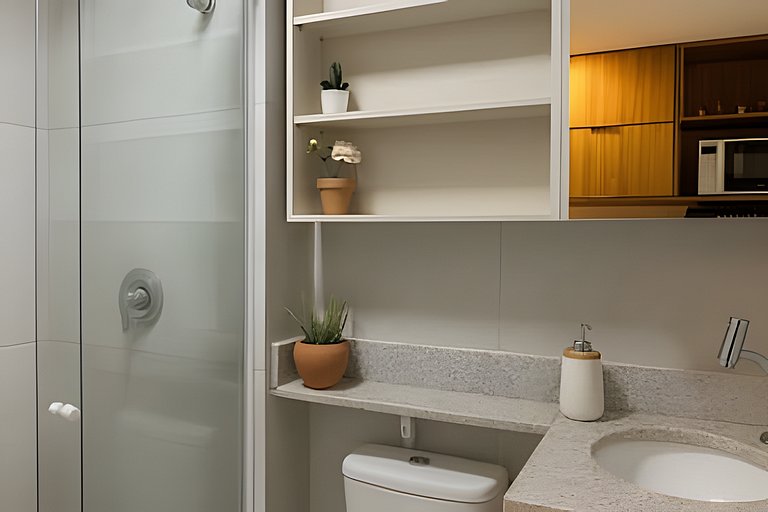 Estiloso flat com rooftop by Haus