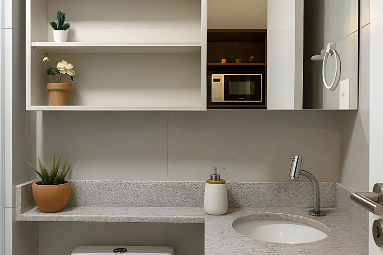 Estiloso flat com rooftop by Haus