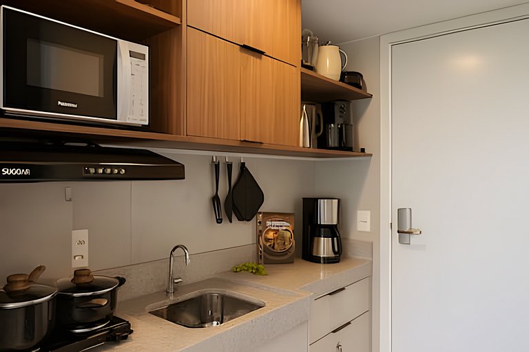 Estiloso flat com rooftop by Haus