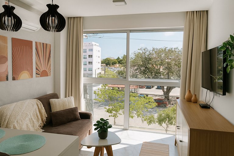 Apto 1 quarto no centro Piscina Gym e Coworking