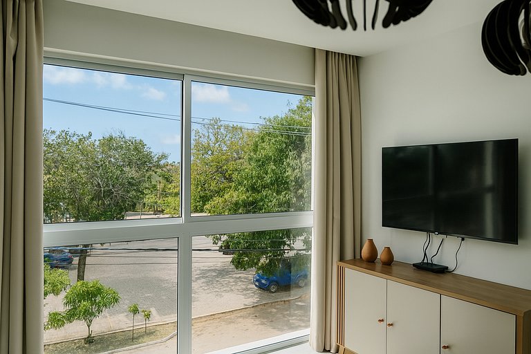 Apto 1 quarto no centro Piscina Gym e Coworking